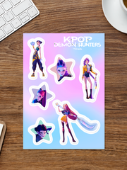 KPop Demon Hunters  HUNTR/X Sticker Sheet