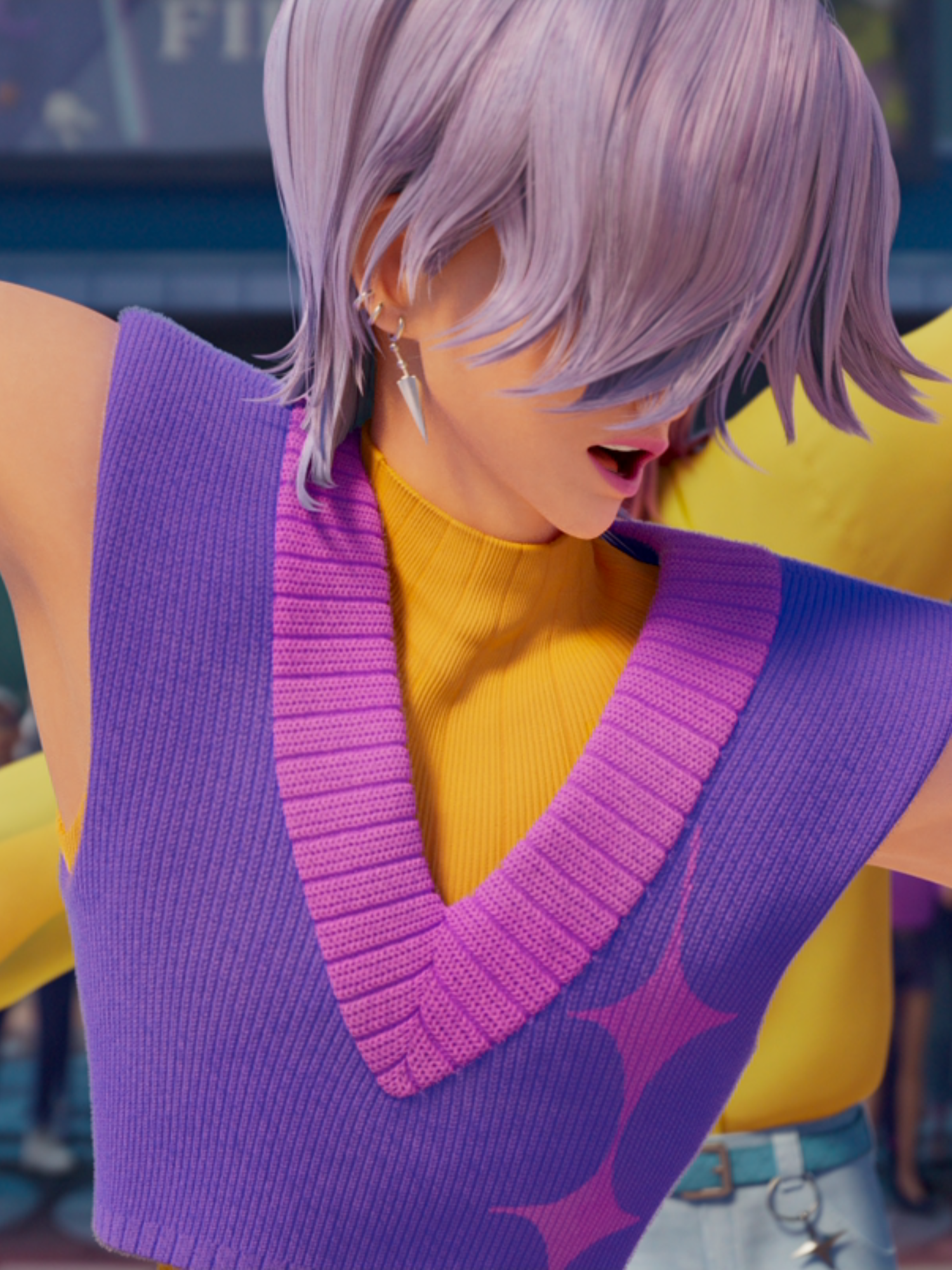 KPop Demon Hunters Mystery Saja's Knitted V-Neck Vest