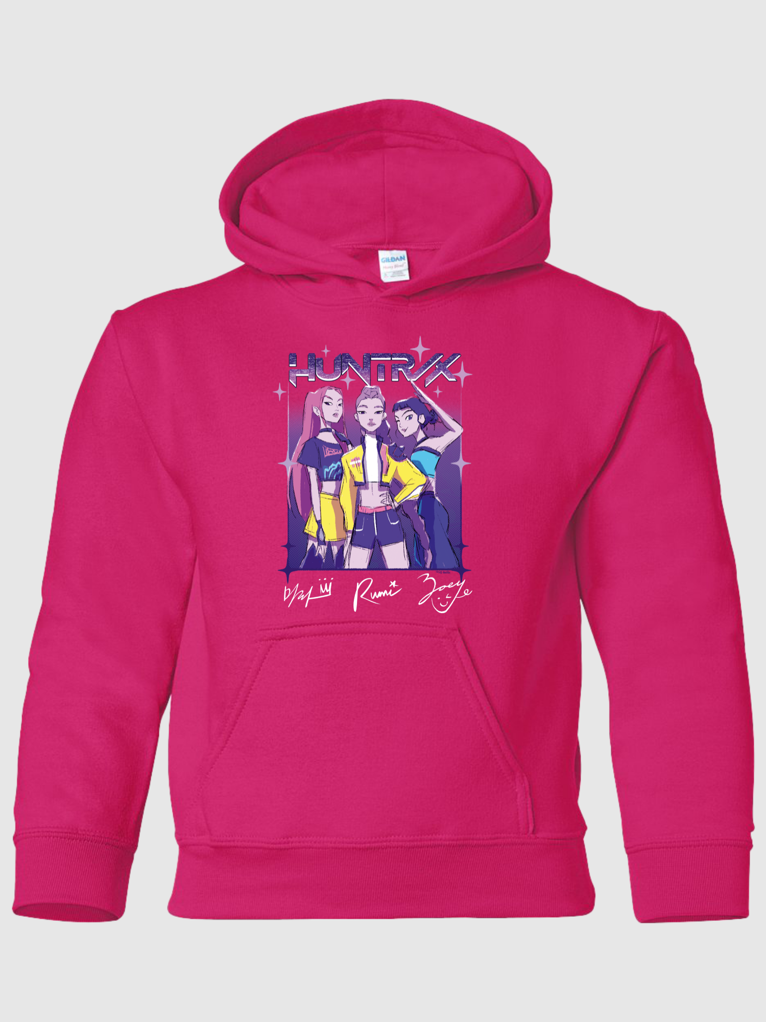 KPop Demon Hunters Kids Hoodie HUNTR/X Sketch