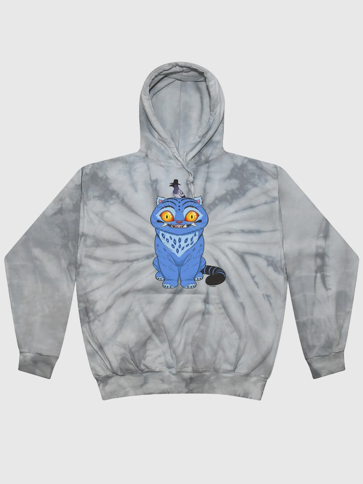 KPop Demon Hunters Derpy Tiger and Sussie Magpie Tie-Dye Kids Hoodie