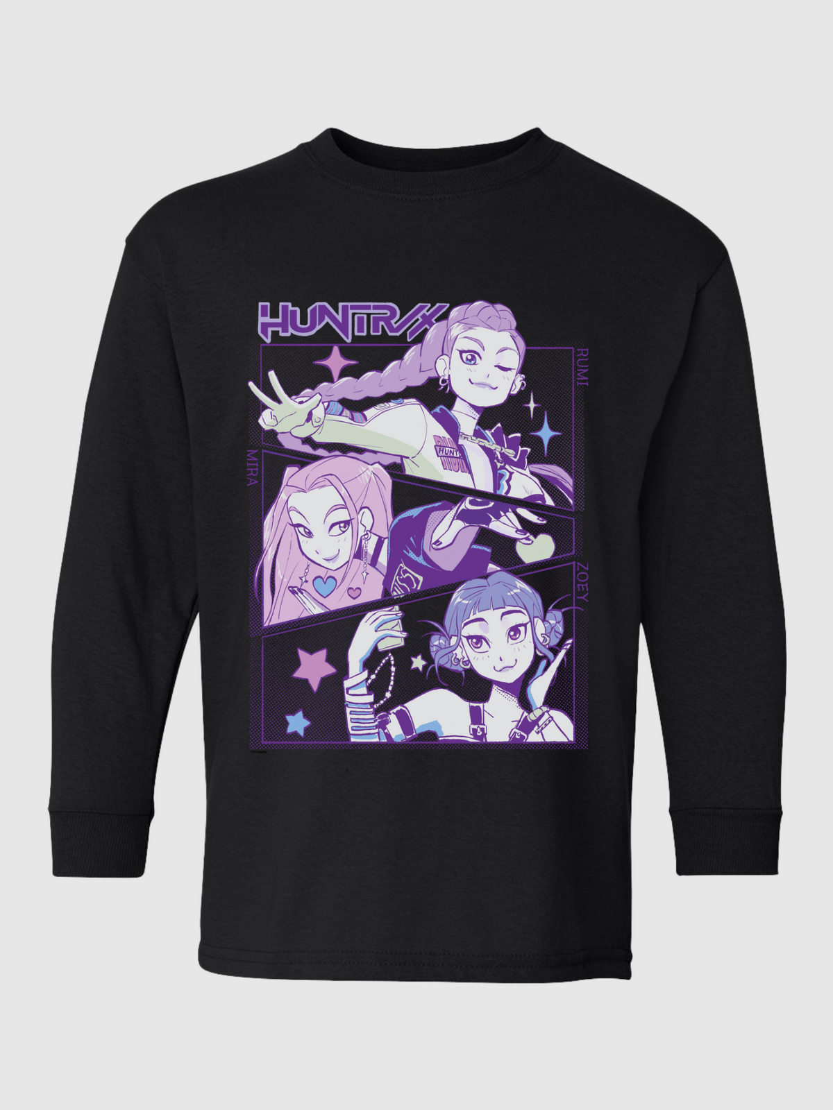 KPop Demon Hunters Kids Long Sleeve T-Shirt HUNTR/X