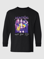 KPop Demon Hunters Kids Long Sleeve T-Shirt HUNTR/X Sketch