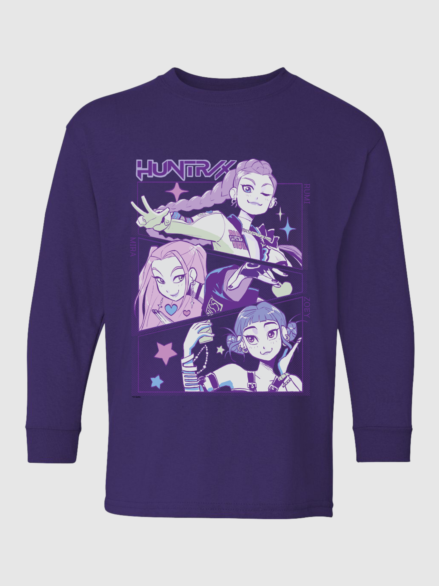 KPop Demon Hunters Kids Long Sleeve T-Shirt HUNTR/X