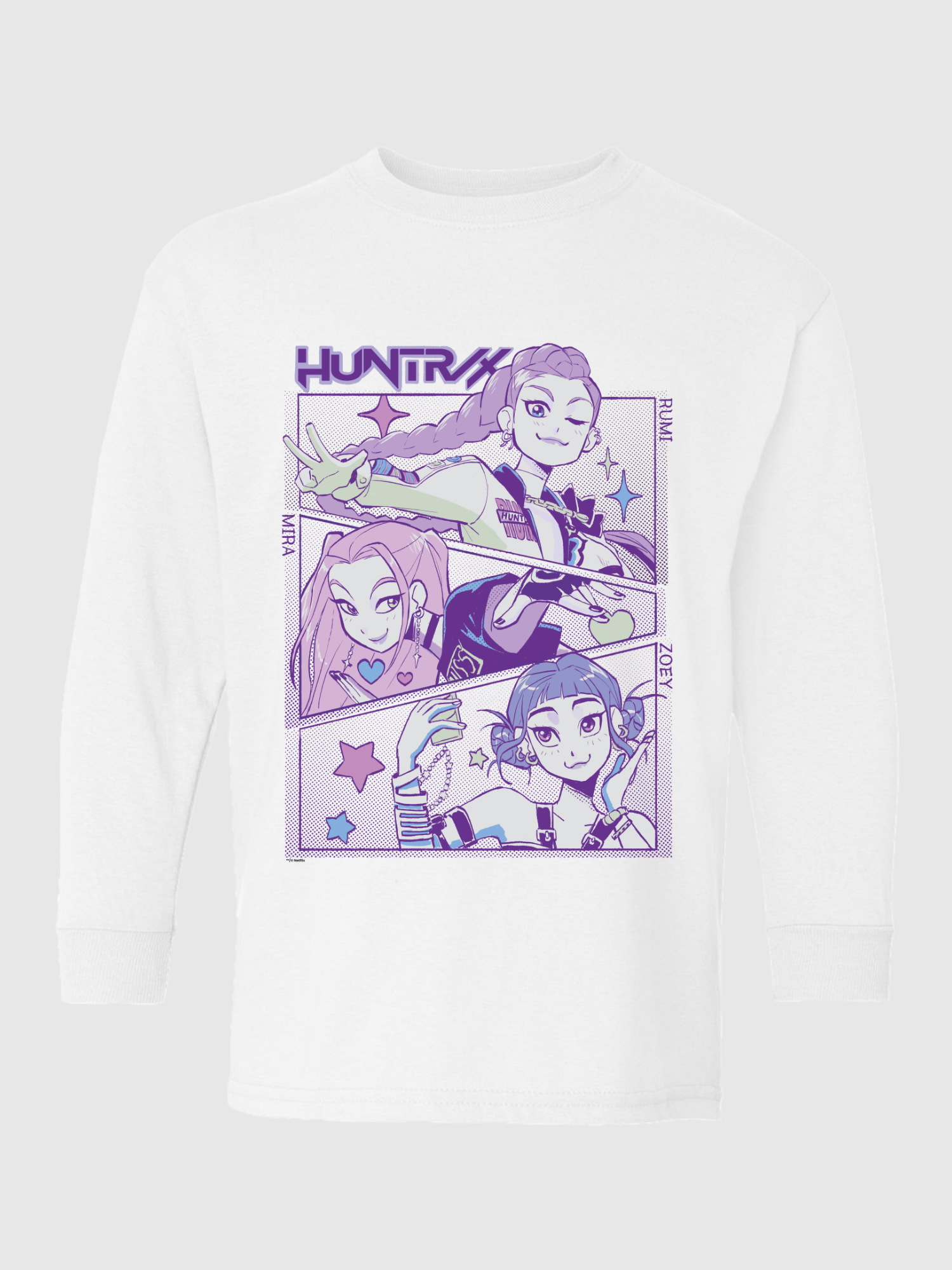 KPop Demon Hunters Kids Long Sleeve T-Shirt HUNTR/X