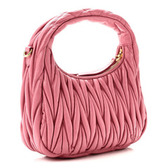 Nappa Matelasse Small Wander Hobo Pink