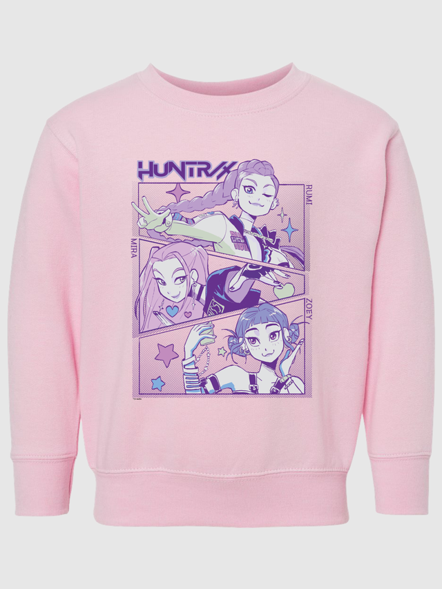 KPop Demon Hunters Toddler Crewneck Sweatshirt HUNTR/X